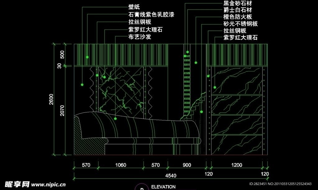 KTV包厢CAD设计素材