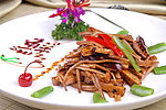 茶树菇爆豆干