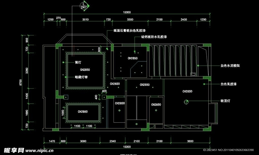 CAD别墅设计素材