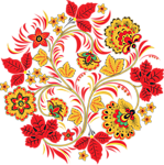 古典花纹底纹透明png