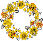 古典花纹花边底纹透明png