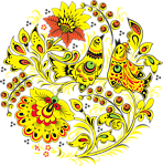 古典花纹底纹透明png