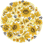 古典花纹底纹透明png