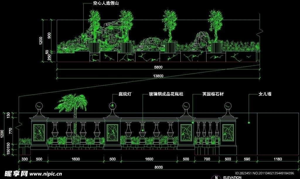 CAD别墅设计素材