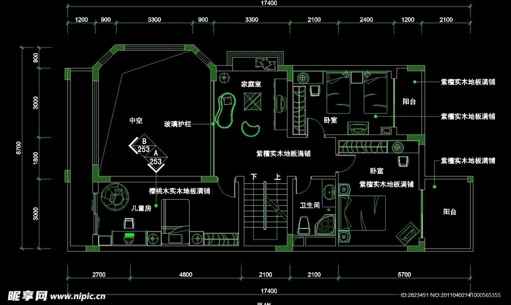 CAD别墅设计素材