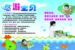 婴幼儿游泳宣传单