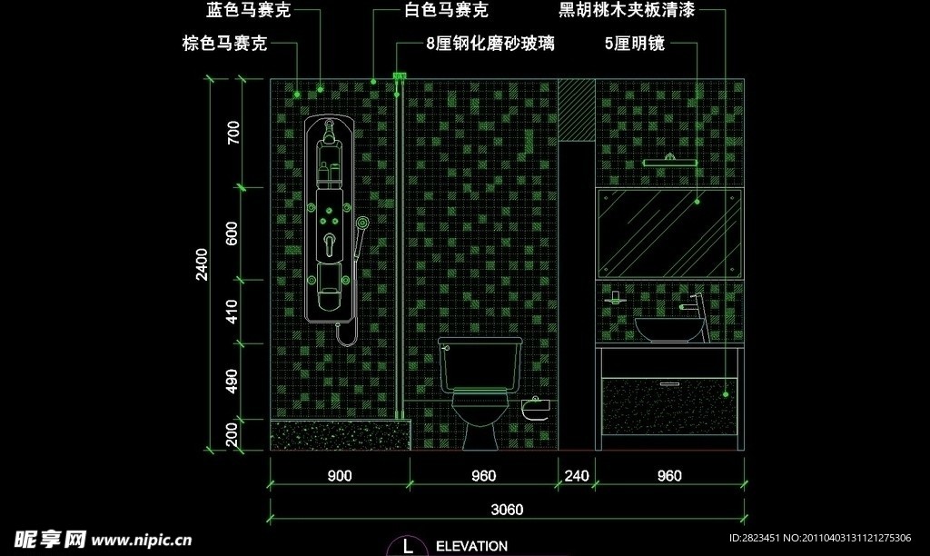 CAD别墅设计素材