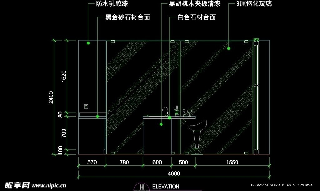 CAD别墅设计素材