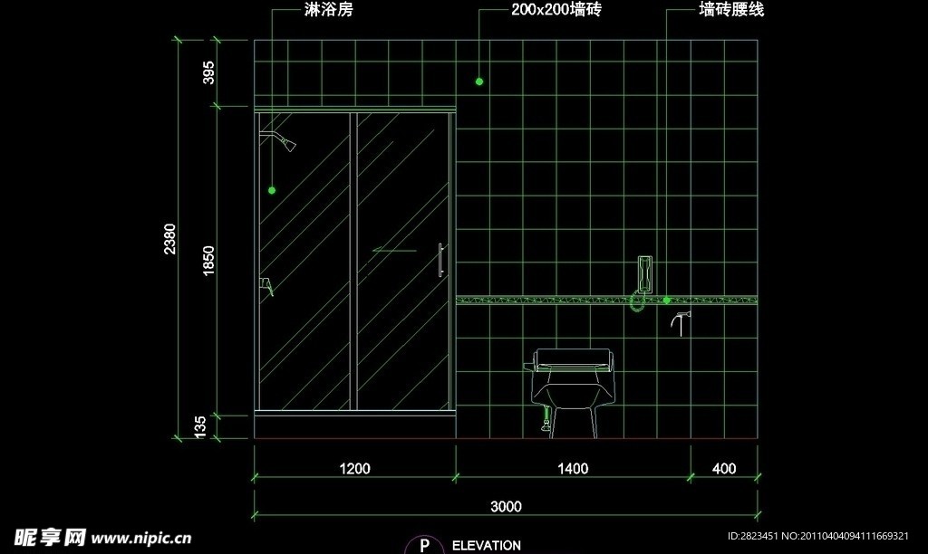 CAD别墅设计施工图素材