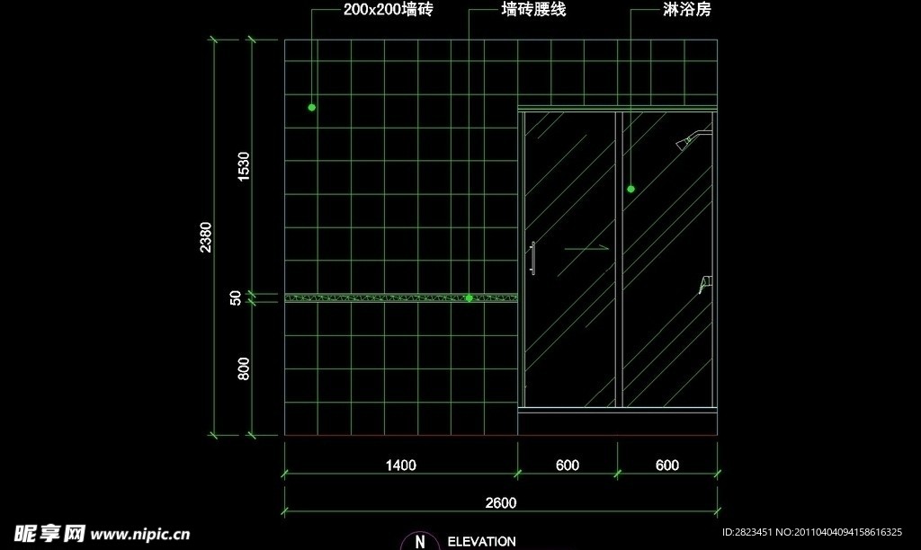 CAD别墅设计素材