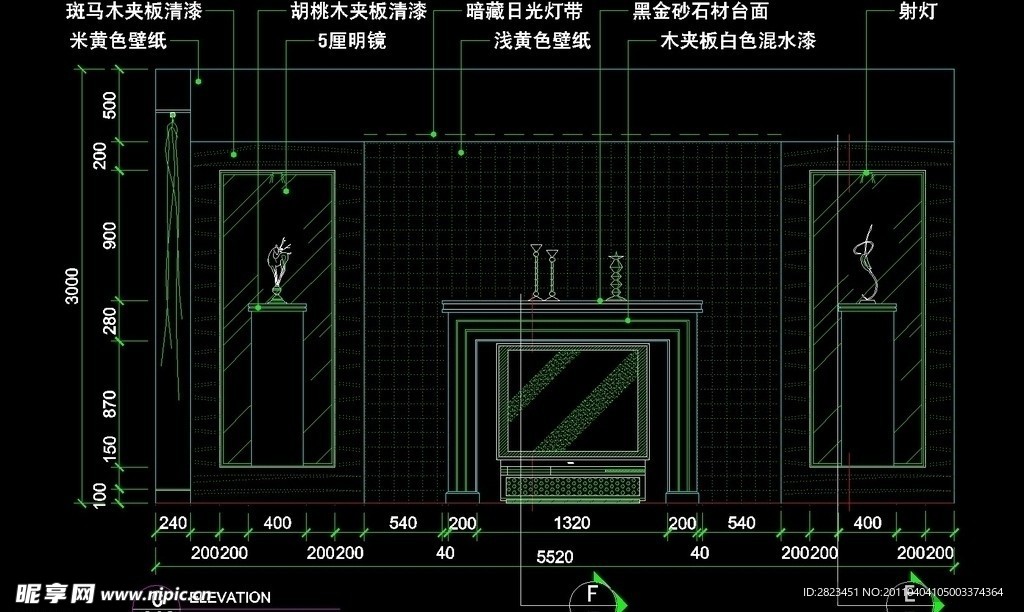 CAD别墅设计素材