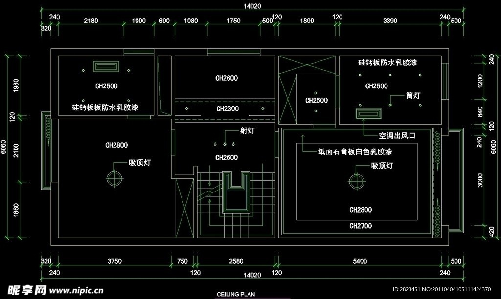 CAD别墅设计素材