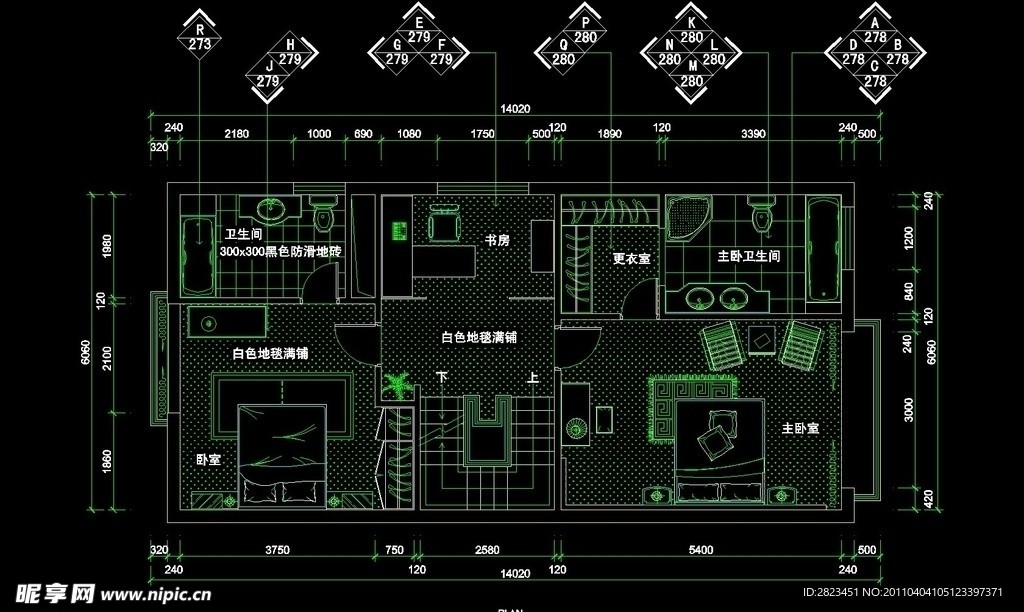 CAD别墅设计素材