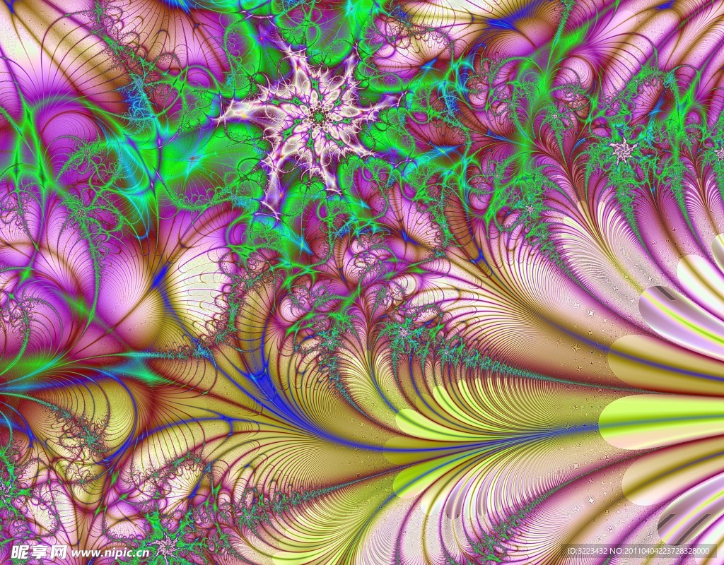 炫彩花纹