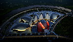 夜景建筑效果图