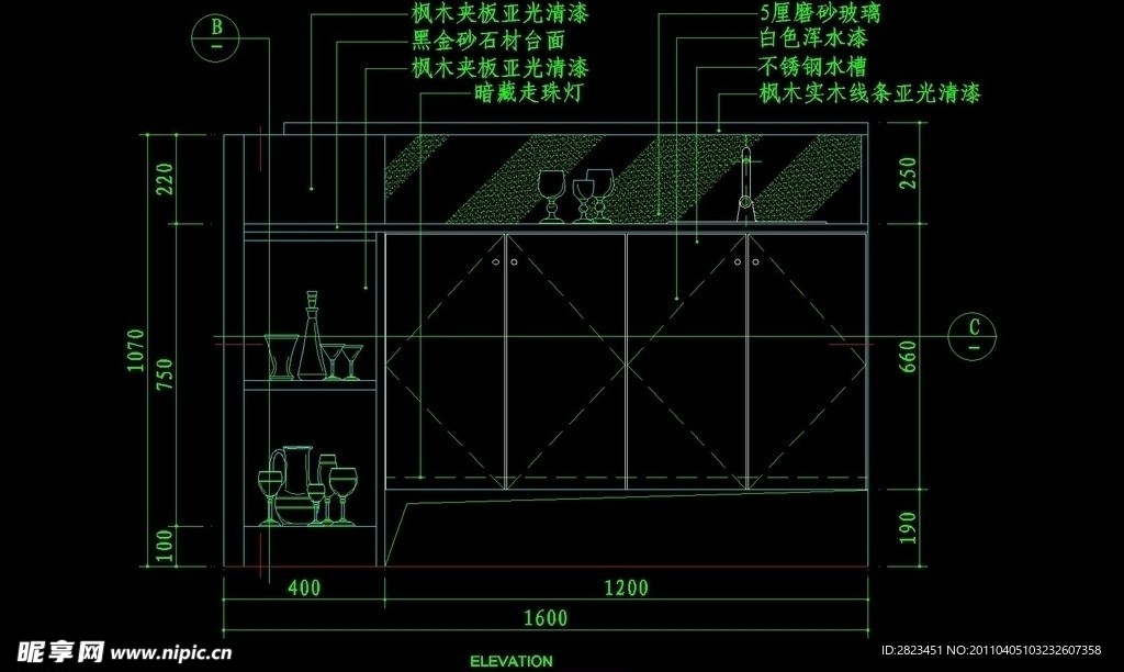 CAD餐厅设计素材