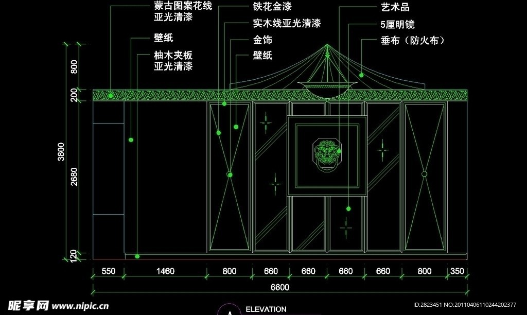 CAD餐厅设计素材