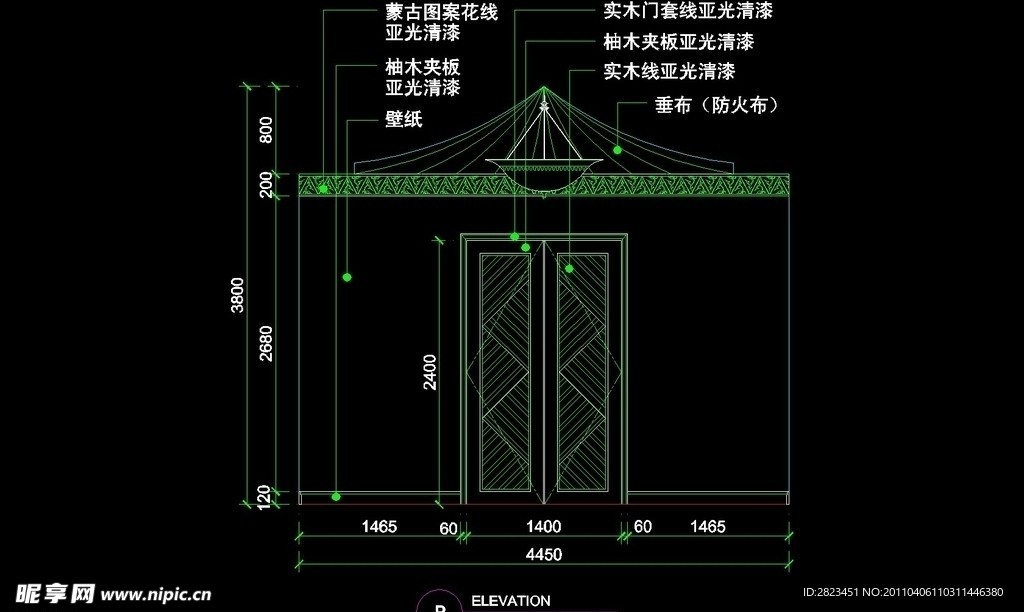 CAD餐厅设计素材