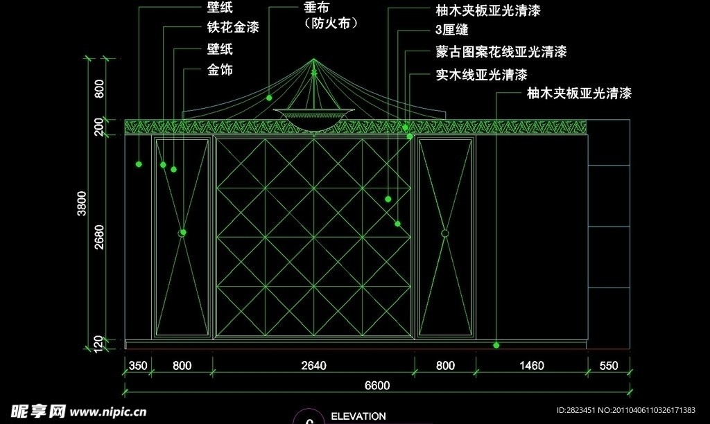CAD餐厅设计素材