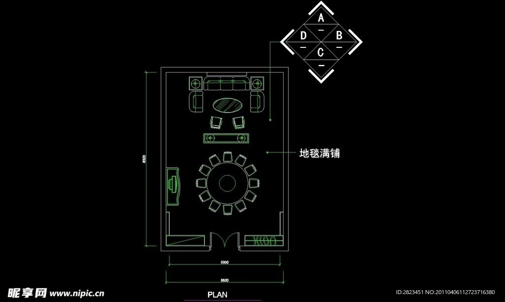 CAD餐厅设计素材