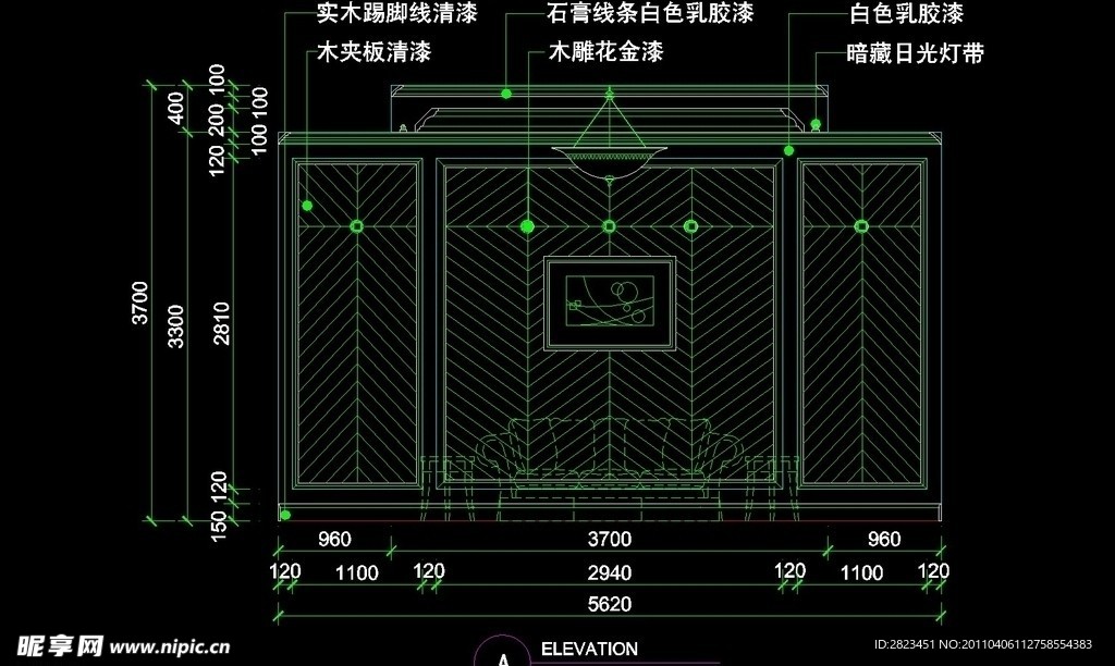 CAD餐厅设计素材