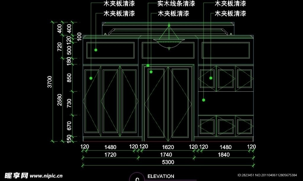 CAD餐厅设计素材