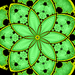 绿色花纹