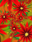 红色花纹