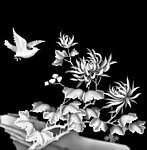 梅兰竹菊 春天 花鸟 山水 春 夏 秋 冬 花 鸟 山 水 精雕 灰度图