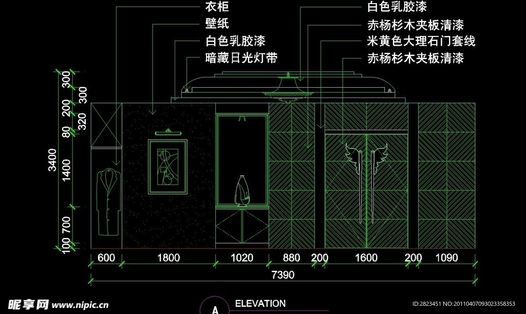 CAD餐厅设计素材