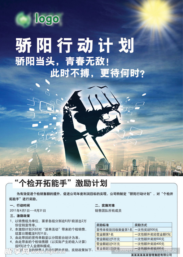 员工激励海报