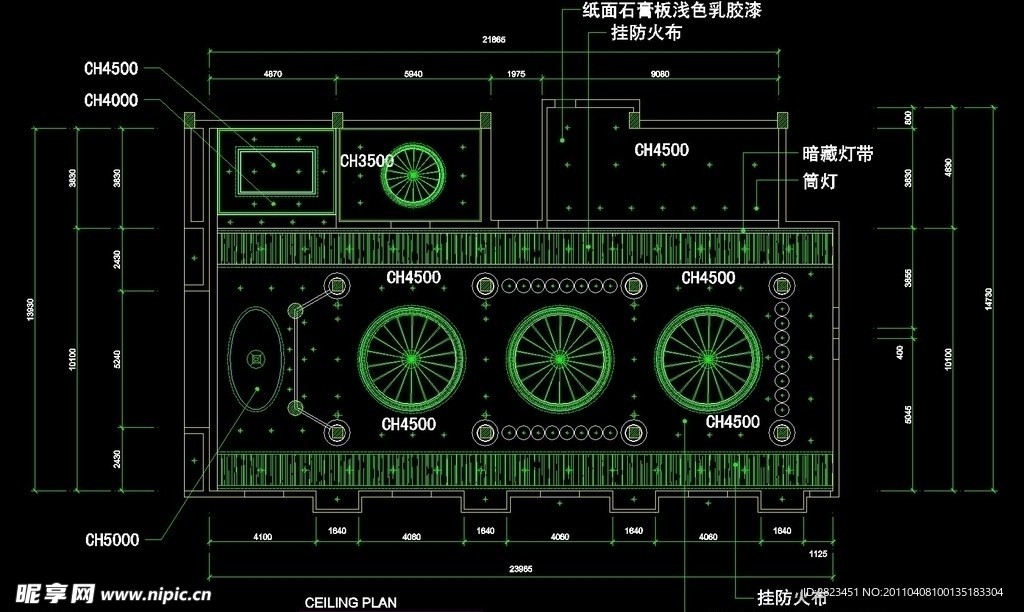 CAD餐厅设计素材