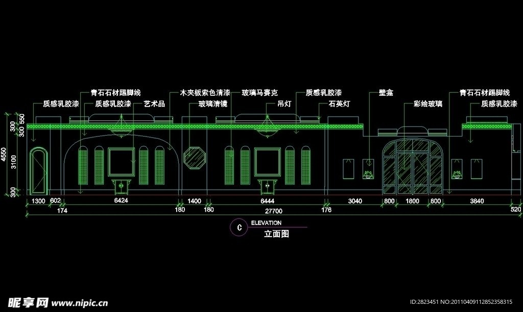 CAD餐厅设计素材