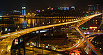 重庆菜园坝长江大桥夜景