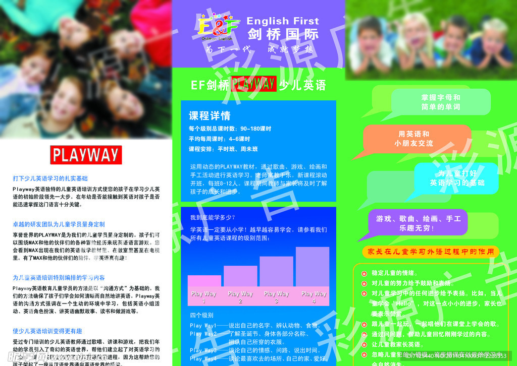 少儿英语培训宣传单页