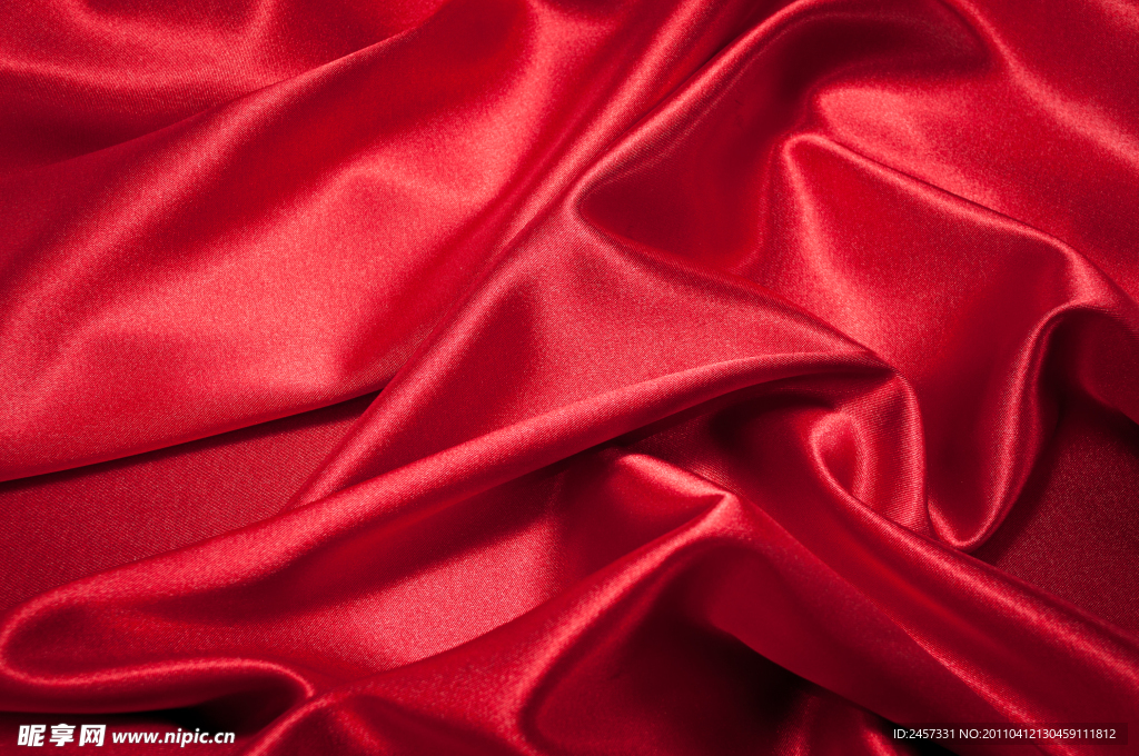 红色绸缎丝绸