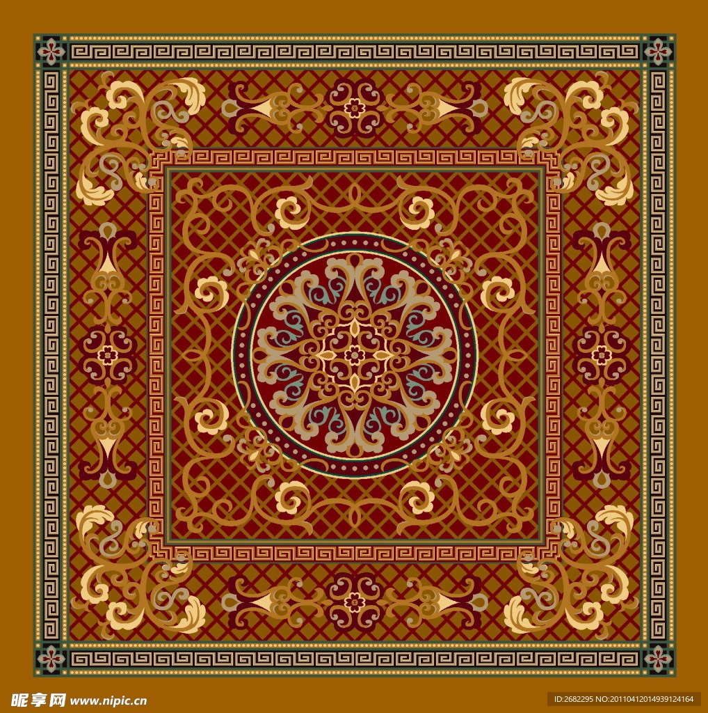 欧式手工地毯设计图