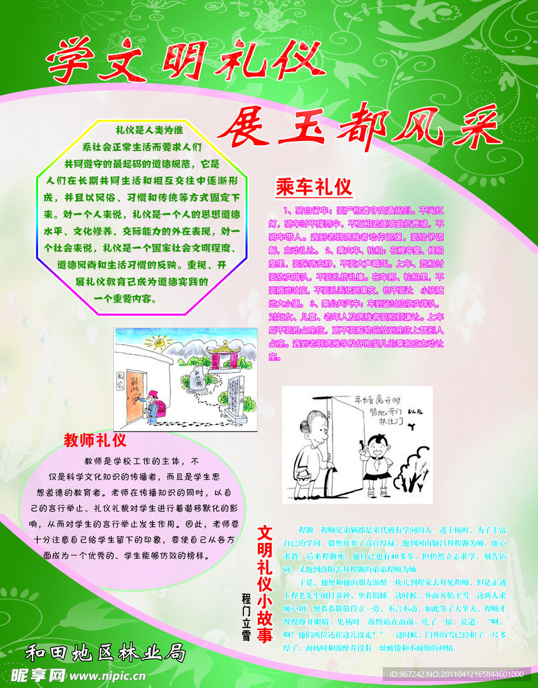 文明礼仪展板