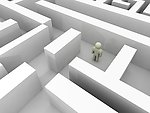 迷宫里的小人 3D素材