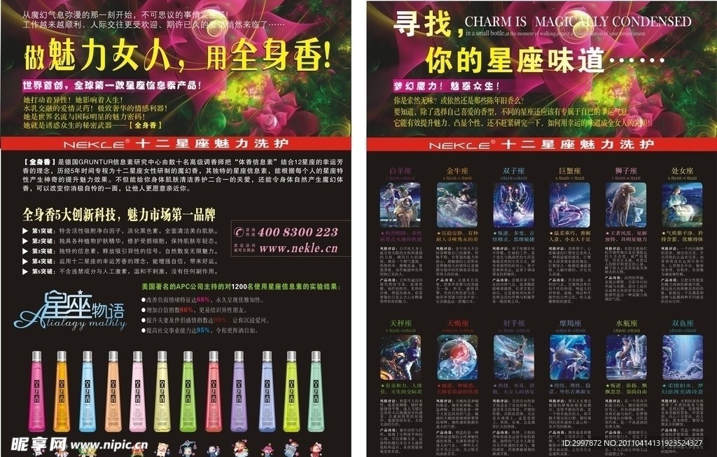 魅力女人星座海报