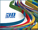 抽象3d动感弯曲