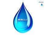 蓝色水滴效果