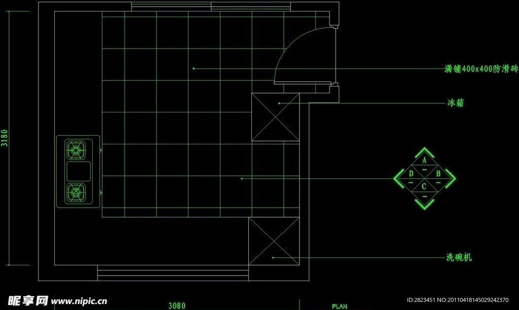CAD设计之厨房