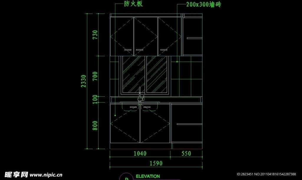 CAD设计之厨房