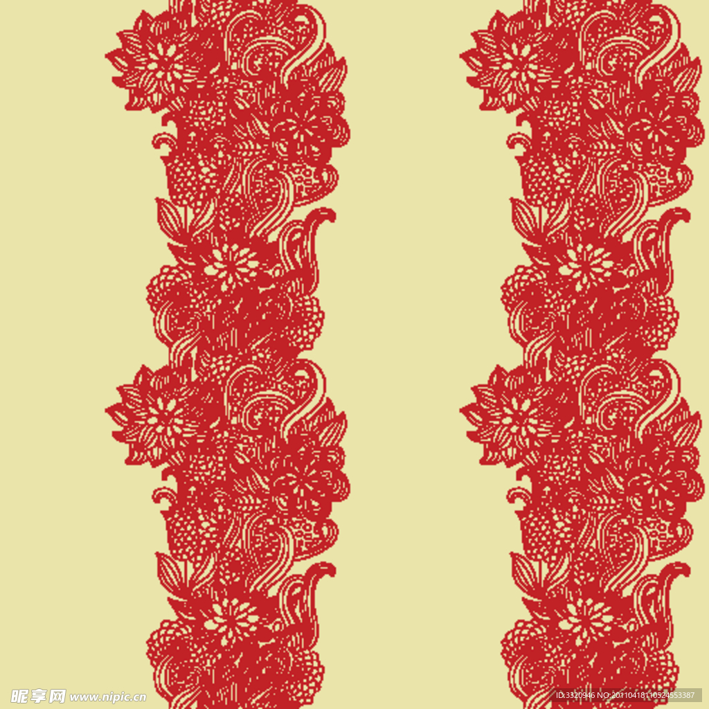 古典花纹矢量素材