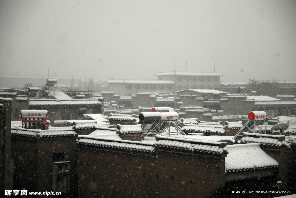 大雪 雪景 落雪