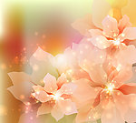 炫彩光线梦幻花纹花朵