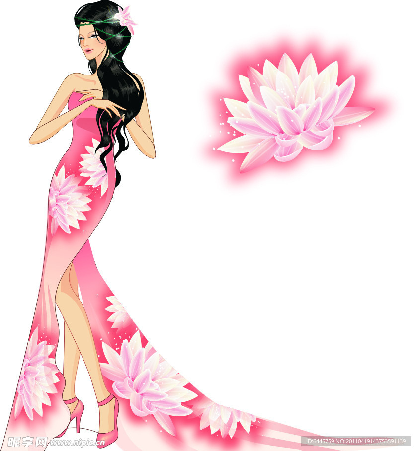 高贵典雅的古典美女