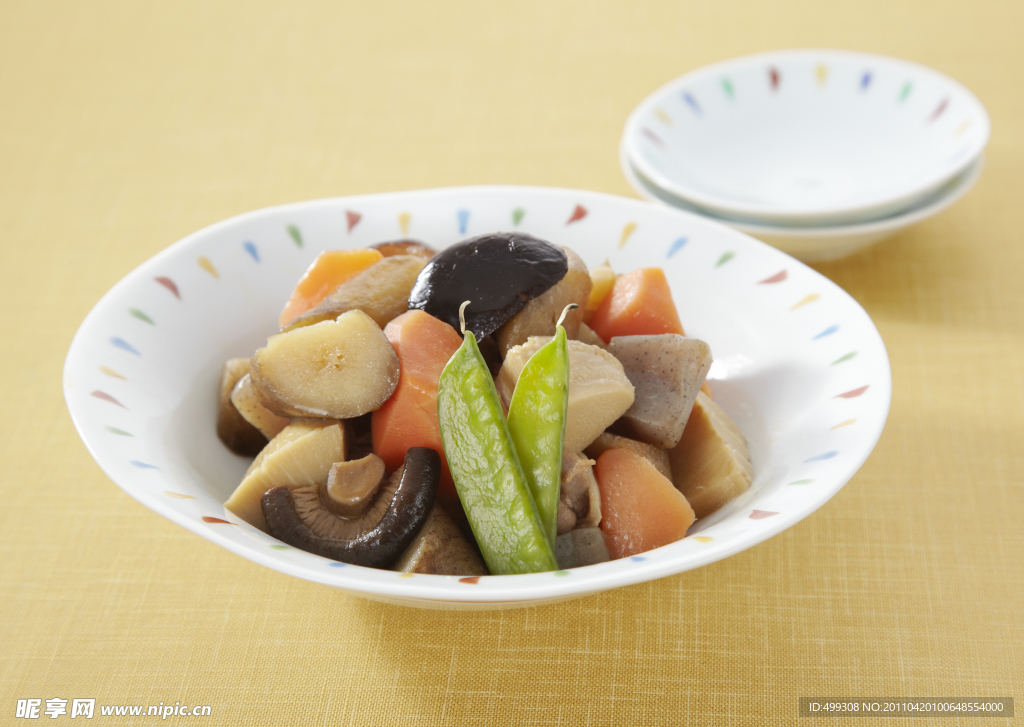扁豆香菇胡萝卜块