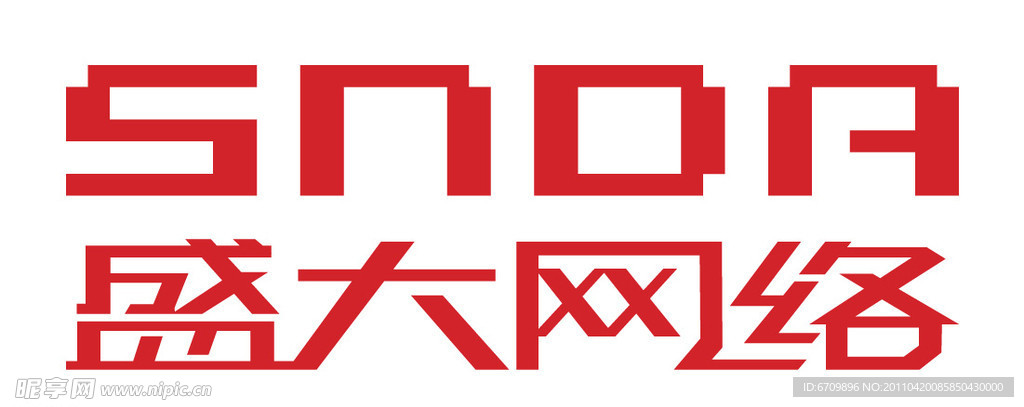 盛大白底红字LOGO